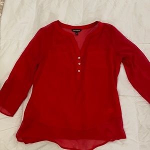 Vibrant red blouse extra small, Barely used